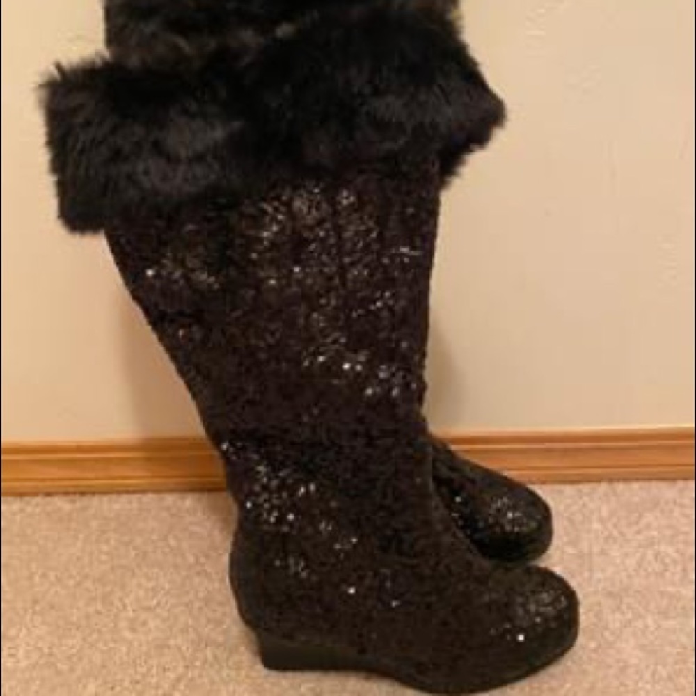Women’s Black Sequin Boot
